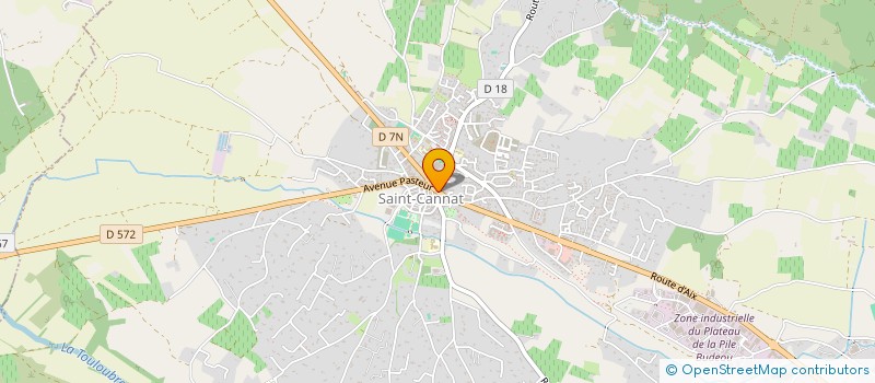 localisation de l'entreprise ESTOF  SAINT-CANNAT