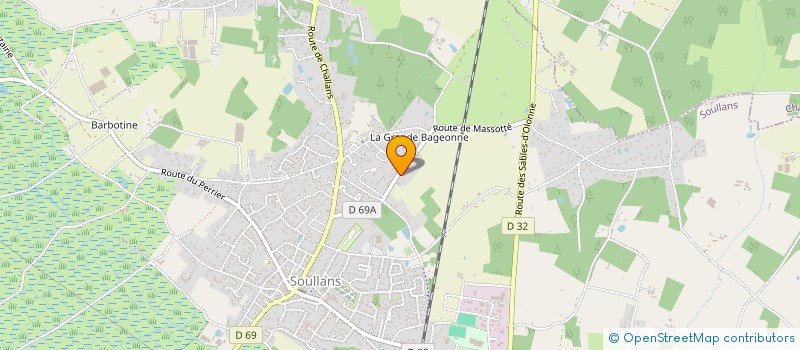 localisation de l'entreprise ESTOF à SOULLANS