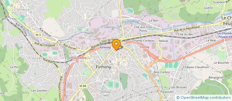 localisation de l'entreprise ESTORACH à FIRMINY