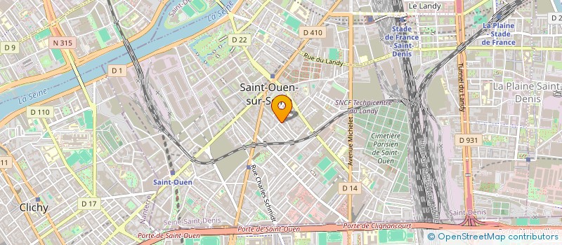 localisation de l'entreprise ESTORIL AUTO à SAINT-OUEN-SUR-SEINE