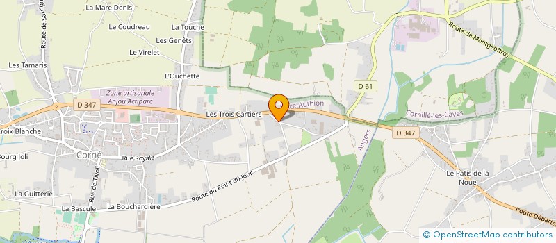 localisation de l'entreprise ESTOSIA à LOIRE-AUTHION