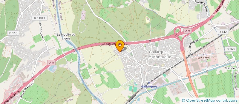 localisation de l'entreprise ESTP  GALLARGUES-LE-MONTUEUX