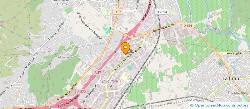 localisation de l'entreprise ESTRA  LA FARLEDE