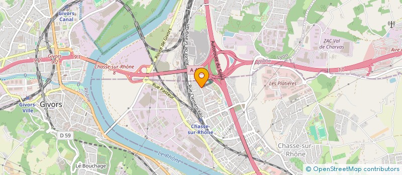 localisation de l'entreprise ESTRABLIN  CHASSE-SUR-RHONE