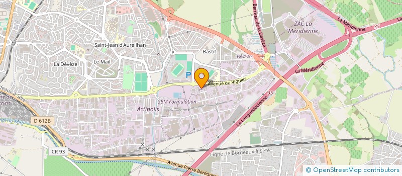 localisation de l'entreprise ESTRABOLS IMPRIMEUR à BEZIERS