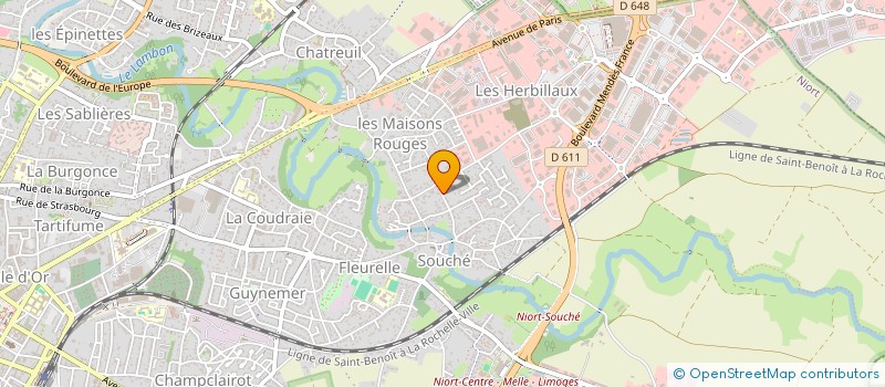 localisation de l'entreprise ESTRADE BERNARD ET JACKY  NIORT