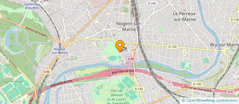 localisation de l'entreprise ESTRAM à NOGENT-SUR-MARNE