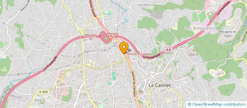 localisation de l'entreprise ESTRAMBORD  MOUGINS