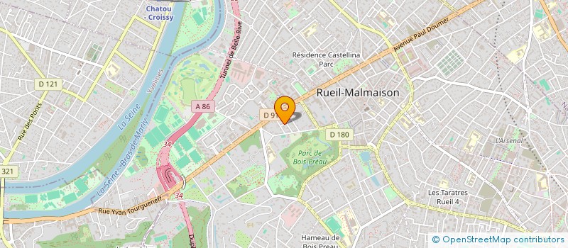 localisation de l'entreprise ESTRANUM à RUEIL-MALMAISON