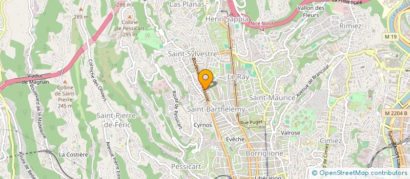 localisation de l'entreprise ESTRAPIOUN à NICE