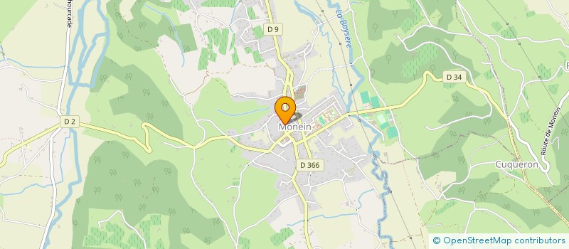 localisation de l'entreprise ESTREBOOU à MONEIN