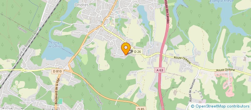 localisation de l'entreprise ESTREE à ONDRES