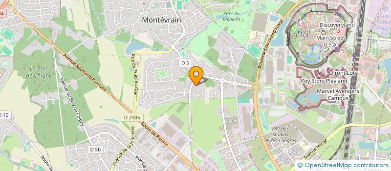 localisation de l'entreprise ESTRELO PRO  MONTEVRAIN