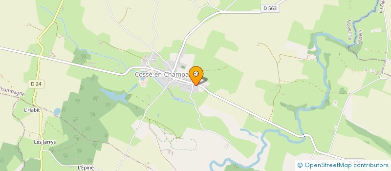 localisation de l'entreprise ESTRILDA  COSSE-EN-CHAMPAGNE