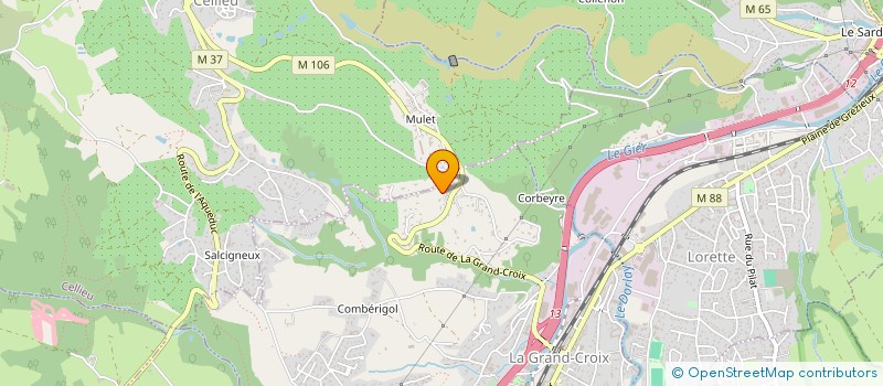 localisation de l'entreprise ESTRIVAL  LA GRAND-CROIX