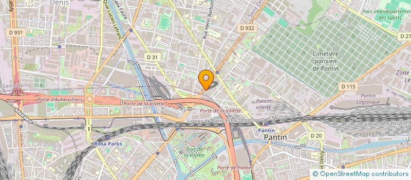 localisation de l'entreprise ESTROUMSA CHARPILLON  PANTIN