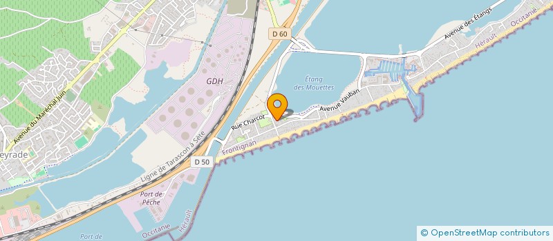 localisation de l'entreprise ESTRUGA - PENA PEREZ à FRONTIGNAN