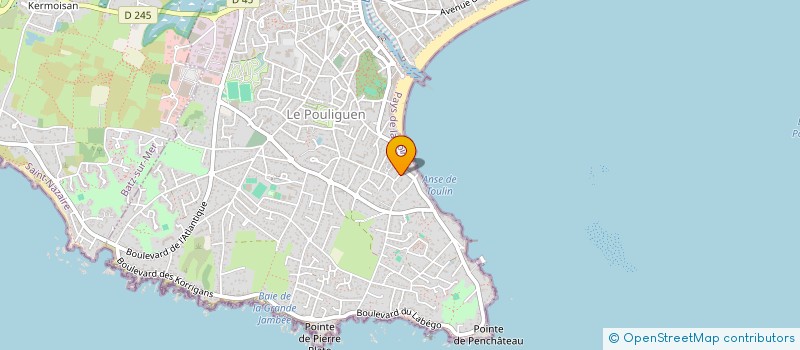 localisation de l'entreprise ESTUAIRE ARCHITECTURE  LE POULIGUEN