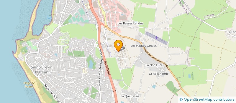 localisation de l'entreprise ESTUAIRE CHAUFFAGE PLOMBERIE SANITAIRE à SAINT-BREVIN-LES-PINS