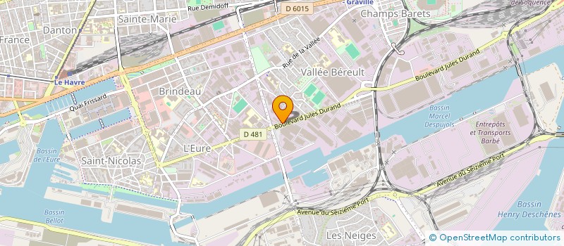 localisation de l'entreprise ESTUAIRE PNEUS à LE HAVRE