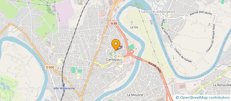 localisation de l'entreprise ESTUDIANTINA ALBIGEOISE à ALBI