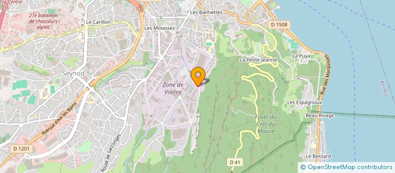 localisation de l'entreprise ESTUDIANTINA D'ANNECY à ANNECY