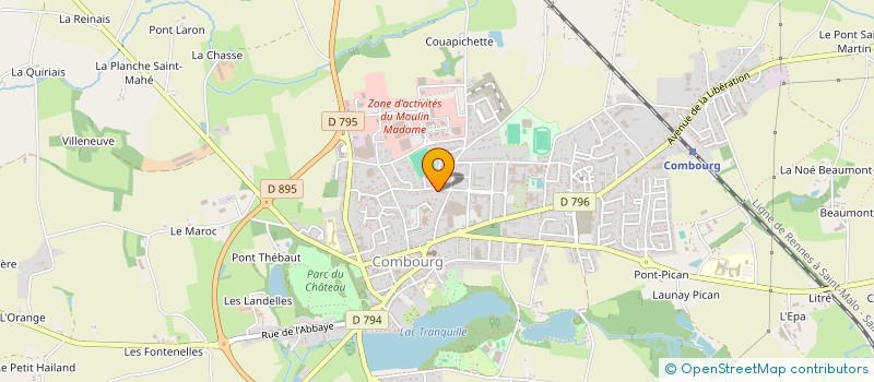 localisation de l'entreprise ESTUNSEL  COMBOURG