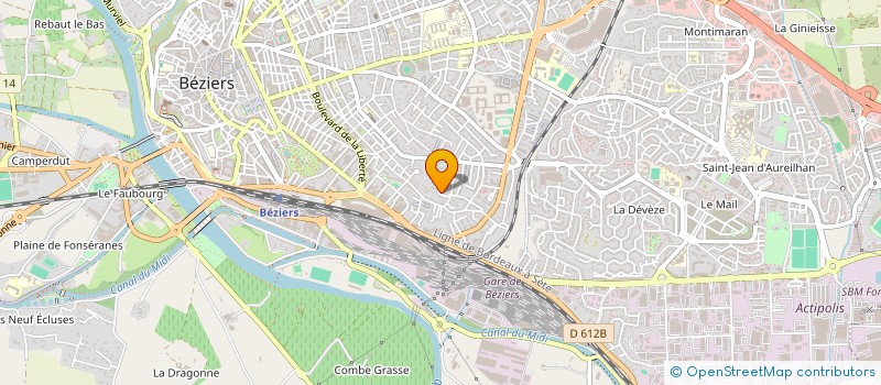 localisation de l'entreprise ESTVG DEVELOPPEMENT  BEZIERS