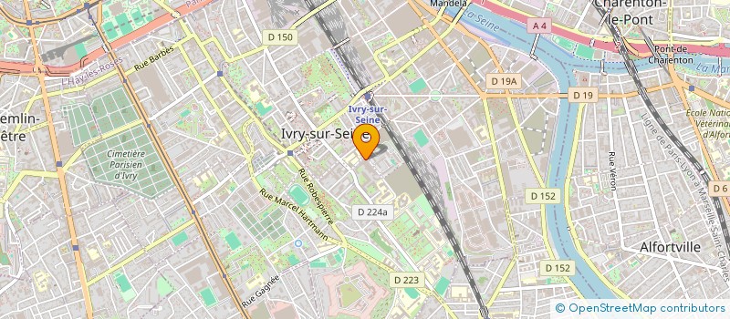 localisation de l'entreprise ESTYA  IVRY-SUR-SEINE