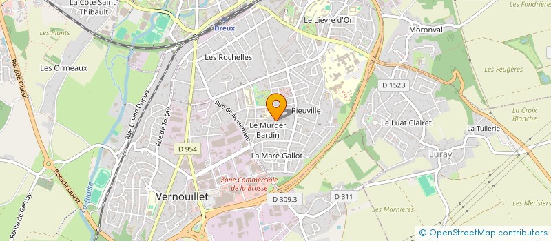 localisation de l'entreprise ESTYA à DREUX