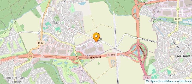 localisation de l'entreprise ESUD 91  TIGERY