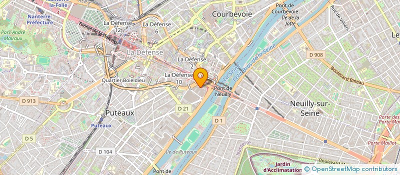 localisation de l'entreprise ESUP GROUP à PUTEAUX