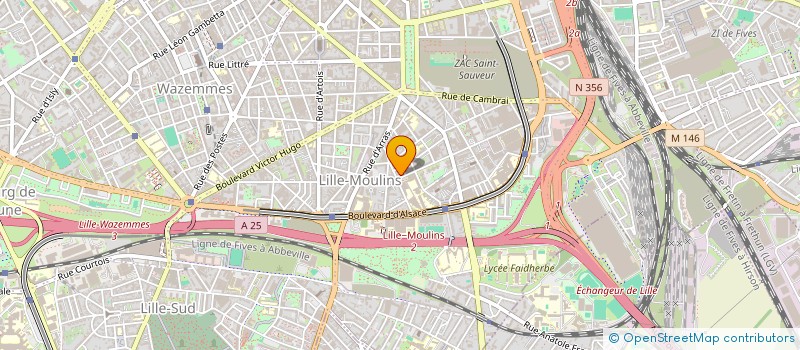 localisation de l'entreprise ESUS CONSEIL à LILLE