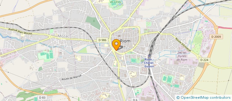 localisation de l'entreprise ESUS IMMO  RIOM