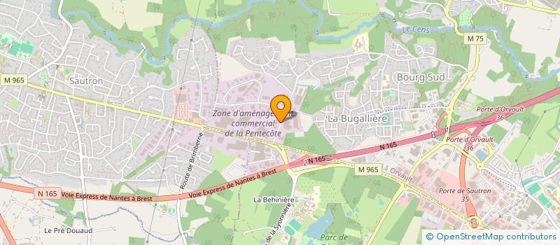 localisation de l'entreprise ESUS SOLUTIONS à ORVAULT