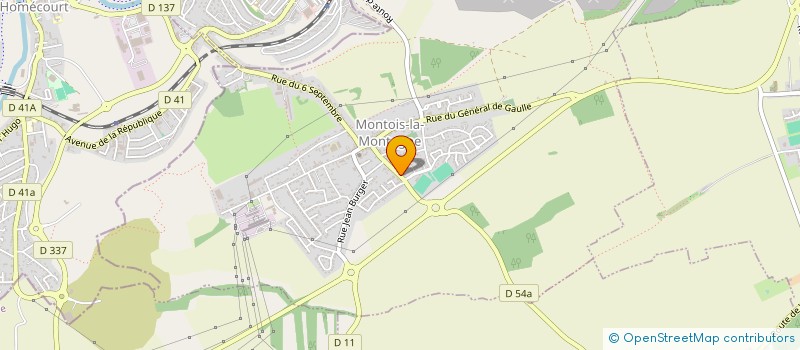 localisation de l'entreprise ESVA  MONTOIS-LA-MONTAGNE