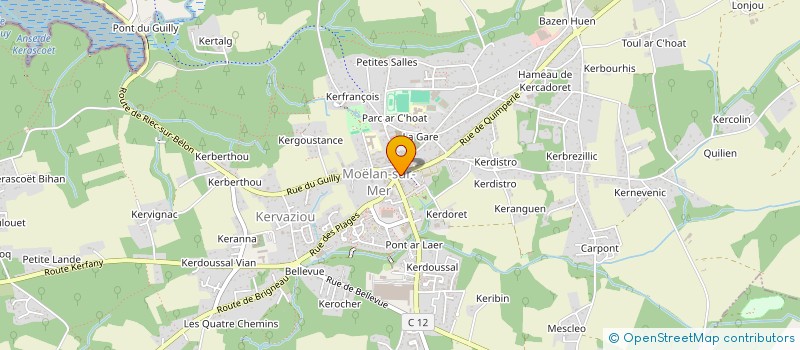 localisation de l'entreprise ESVAN-BEUCHER  MOELAN-SUR-MER