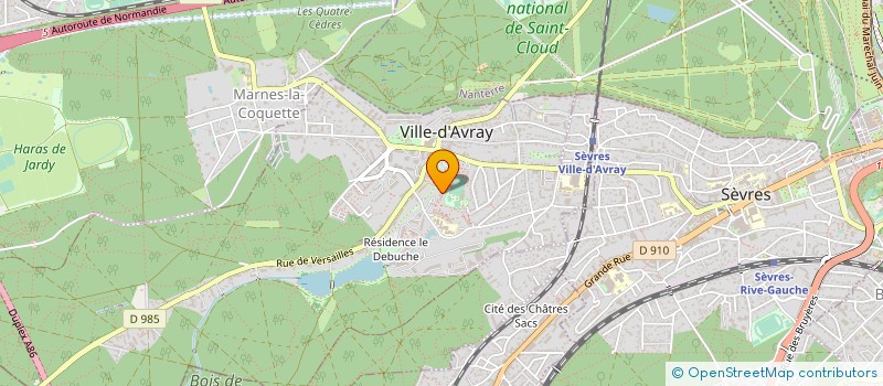 localisation de l'entreprise ESYBEL  VILLE-D'AVRAY