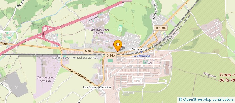 localisation de l'entreprise ESYS  BELIGNEUX