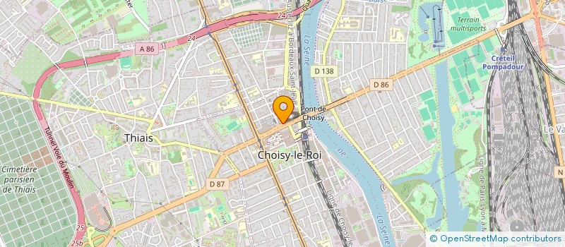 localisation de l'entreprise ESZ TAXI à CHOISY-LE-ROI