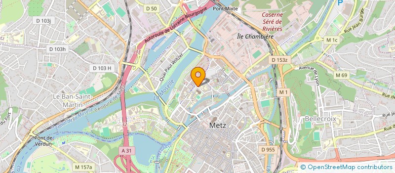 localisation de l'entreprise ET  METZ