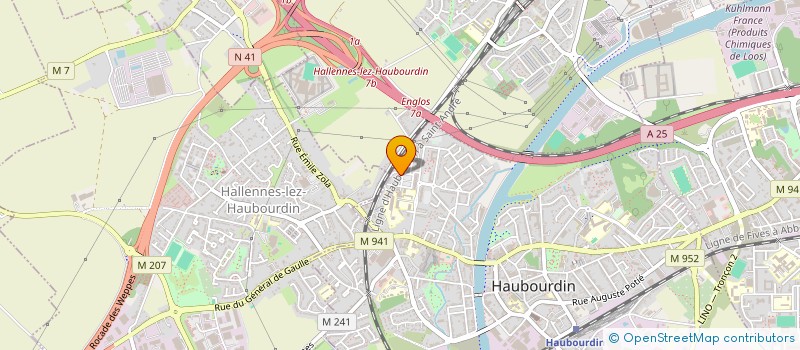 localisation de l'entreprise ET...ACTIONS!  HAUBOURDIN