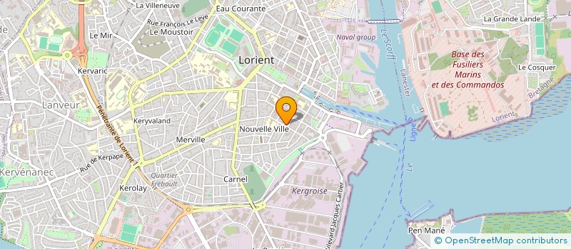 localisation de l'entreprise ET ANDRE SILVESTRE SARL à LORIENT