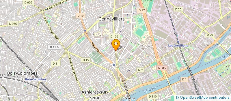 localisation de l'entreprise ET AWNY BATIMENT  ASNIERES-SUR-SEINE