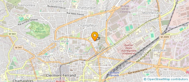 localisation de l'entreprise ET CAETER'ART à CLERMONT-FERRAND