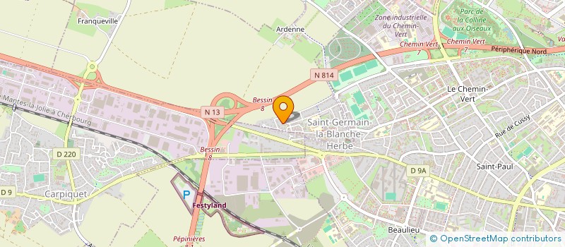 localisation de l'entreprise ET CAETERA à SAINT-CONTEST