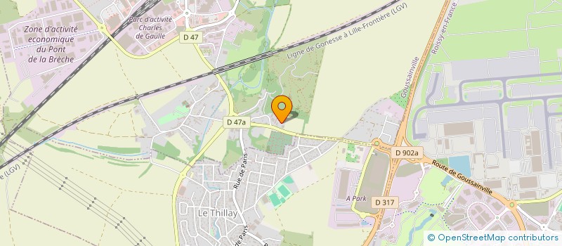 localisation de l'entreprise ET CARRELAGE ET PLATRE  GOUSSAINVILLE