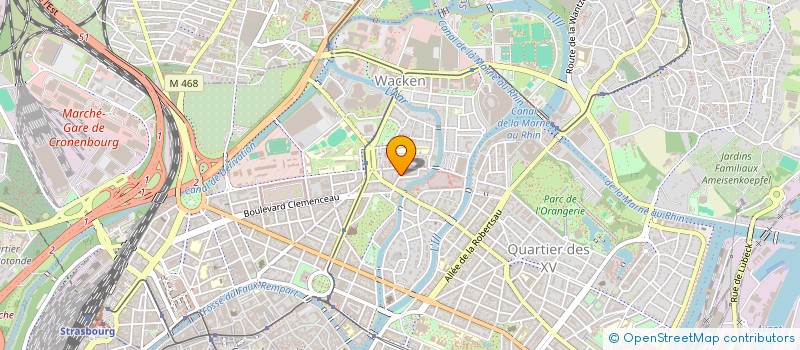 localisation de l'entreprise ET CETERA à STRASBOURG