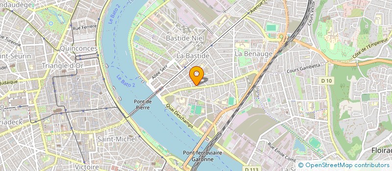 localisation de l'entreprise ET CTERA.  BORDEAUX