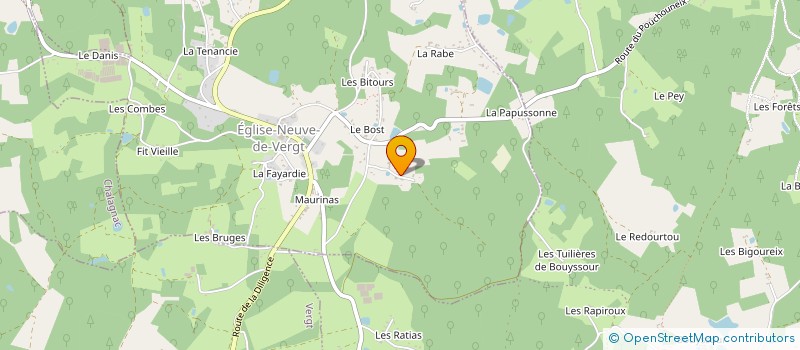 localisation de l'entreprise ET. ELEC  VERGT